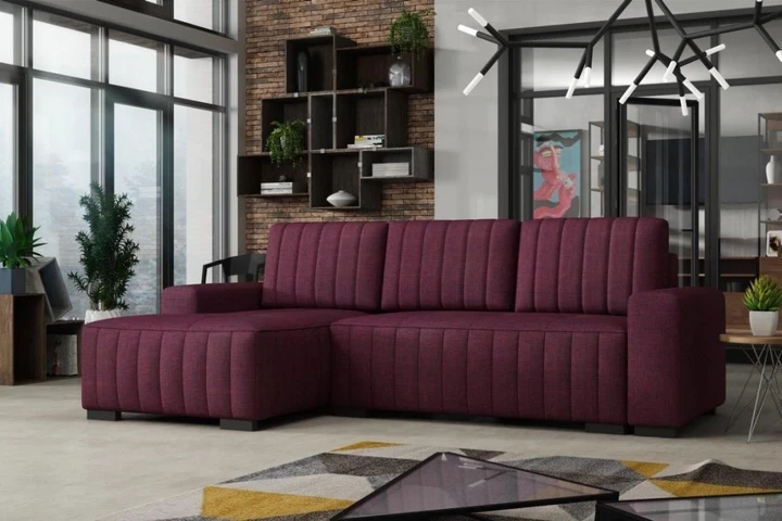 HERBERT rozkladacia rohová sedačka s úložným priestorom