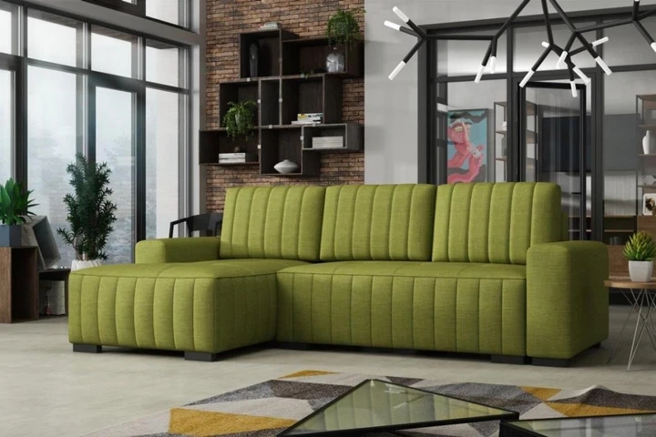 HERBERT rozkladacia rohová sedačka s úložným priestorom