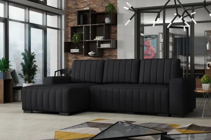 HERBERT rozkladacia rohová sedačka s úložným priestorom