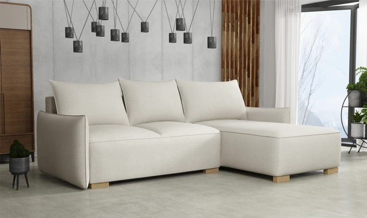 KYOTO malá rozkladacia rohová sedačka s úložným priestorom