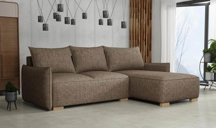 KYOTO malá rozkladacia rohová sedačka s úložným priestorom