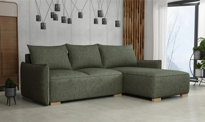 KYOTO malá rozkladacia rohová sedačka s úložným priestorom