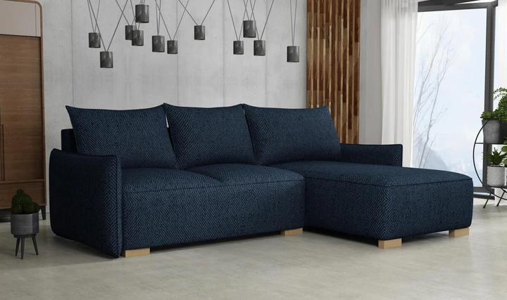 KYOTO malá rozkladacia rohová sedačka s úložným priestorom