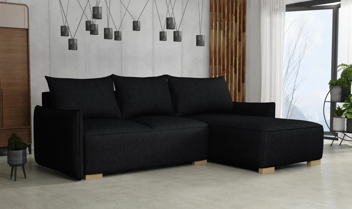 KYOTO malá rozkladacia rohová sedačka s úložným priestorom