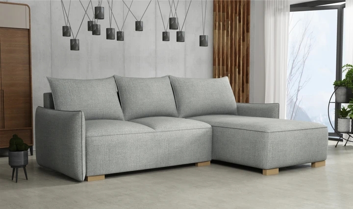 KYOTO malá rozkladacia rohová sedačka s úložným priestorom