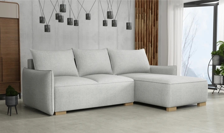 KYOTO malá rozkladacia rohová sedačka s úložným priestorom