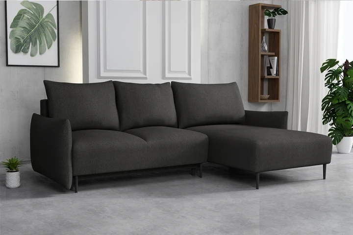 RAVEN elegantná rozkladacia sedačka s úložným priestorom