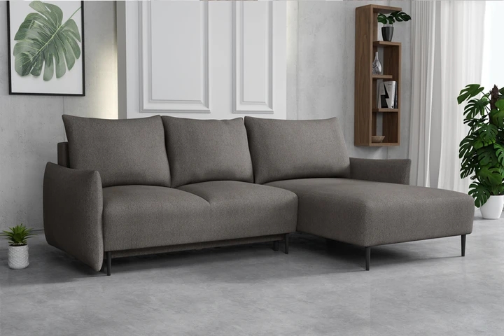 RAVEN elegantná rozkladacia sedačka s úložným priestorom