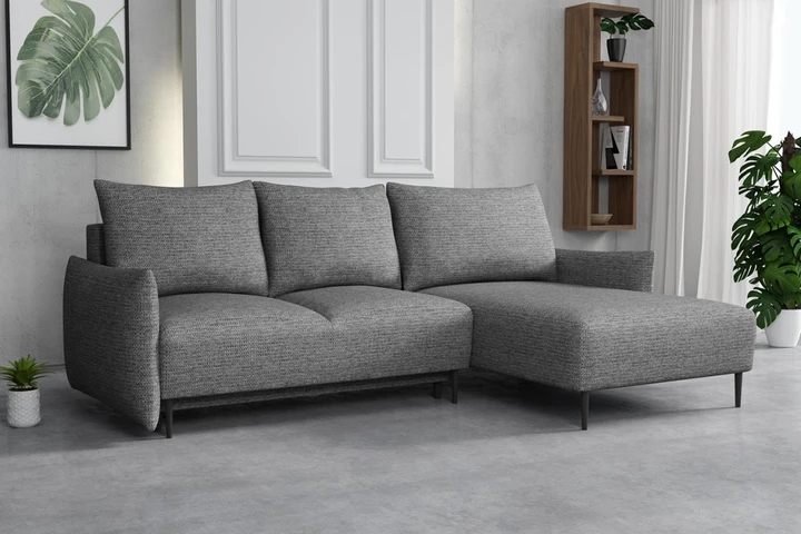 RAVEN elegantná rozkladacia sedačka s úložným priestorom