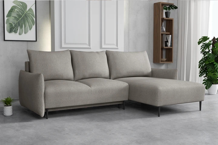 RAVEN elegantná rozkladacia sedačka s úložným priestorom