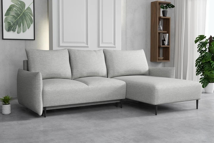 RAVEN elegantná rozkladacia sedačka s úložným priestorom