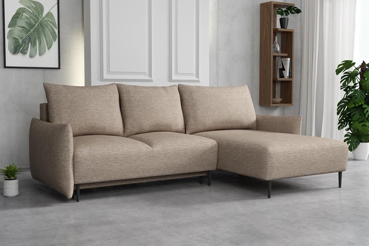 RAVEN elegantná rozkladacia sedačka s úložným priestorom