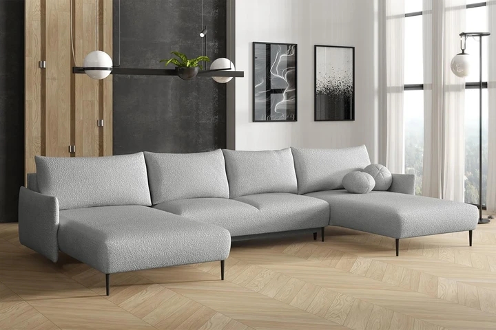 LAVEN U sedačka v tvare U s rozkladacou funkciou a úložným priestorom