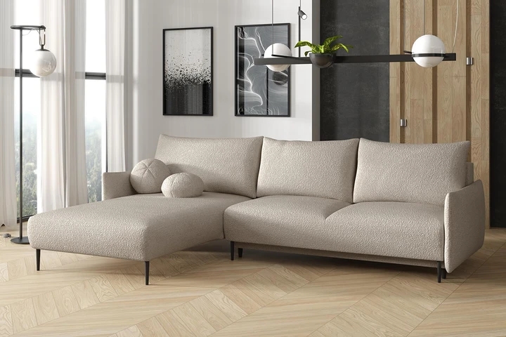 LAVEN rohová sedačka s rozkladacou funkciou a úložným priestorom