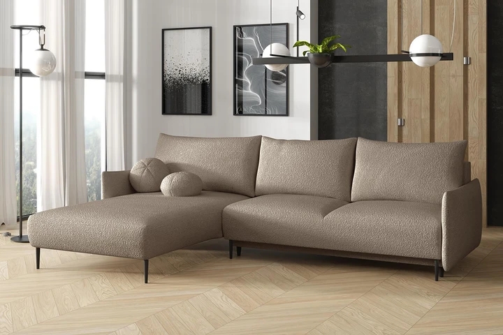 LAVEN rohová sedačka s rozkladacou funkciou a úložným priestorom