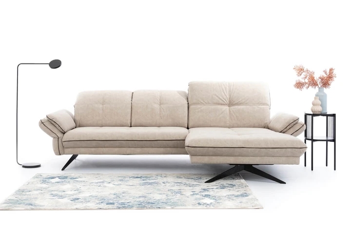 MARBELLA S rohová sedačka na vysokých nôžkach