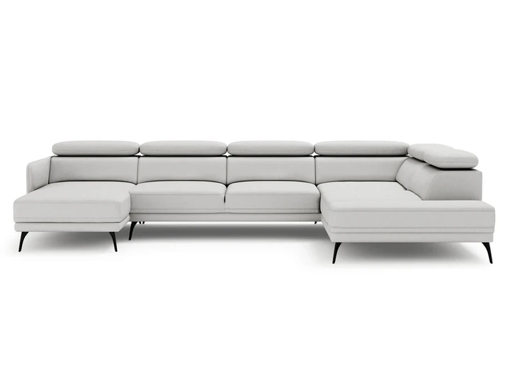 SIDOLO U sedacia súprava v tvare U s polohovacími záhlavníkmi