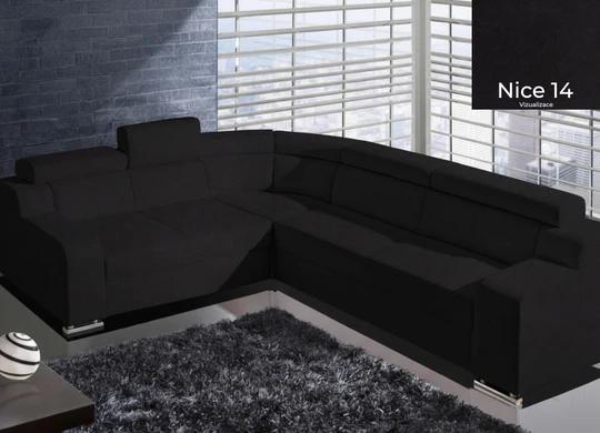 OCTAVIE s čalúneným rozkladom, čierna