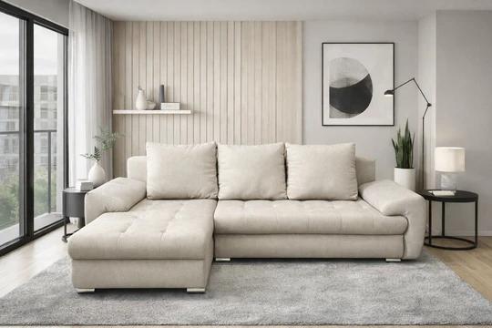 CORSO rozkladacia rohová sedačka - výber látok