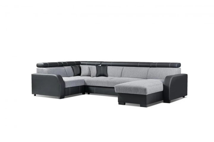 ROYAL U rozkladacia sedacia súprava do U s nastaviteľnými opierkami hlavy