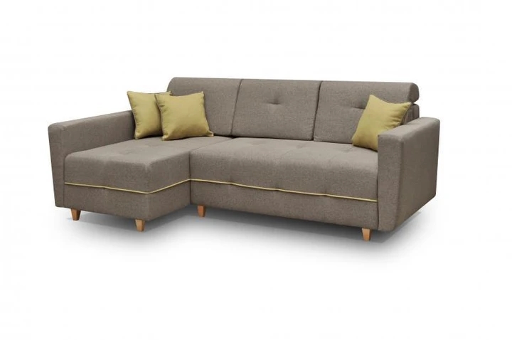 DENISA rozkladacia rohová sedacia súprava v škandinávskom dizajne