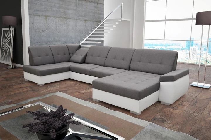 TEREZA veľká rozkladacia sedacia súprava v tvare U s dvoma úložným priestormi