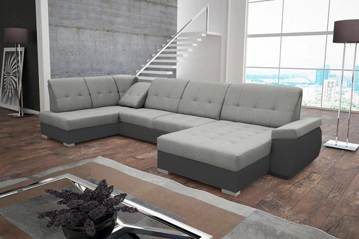 TEREZA veľká rozkladacia sedacia súprava v tvare U s dvoma úložným priestormi