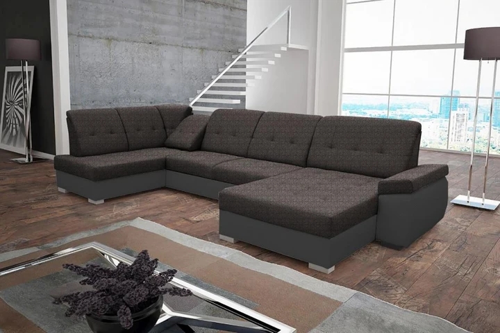 TEREZA veľká rozkladacia sedacia súprava v tvare U s dvoma úložným priestormi
