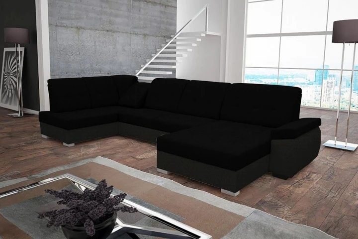 TEREZA veľká rozkladacia sedacia súprava v tvare U s dvoma úložným priestormi