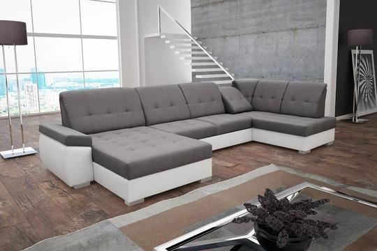 TEREZA veľká rozkladacia sedacia súprava v tvare U s dvoma úložným priestormi