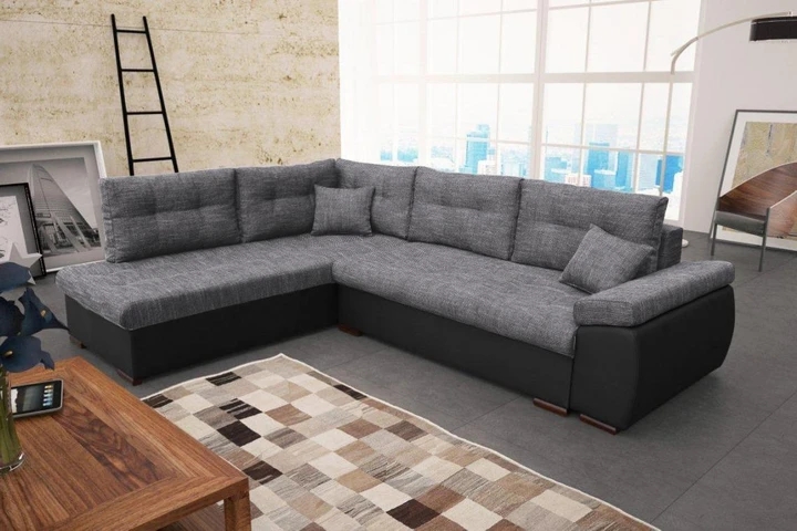 NAOMI 2 moderna rohová sedačka s rozkladacou funkciou a úložným priestorom