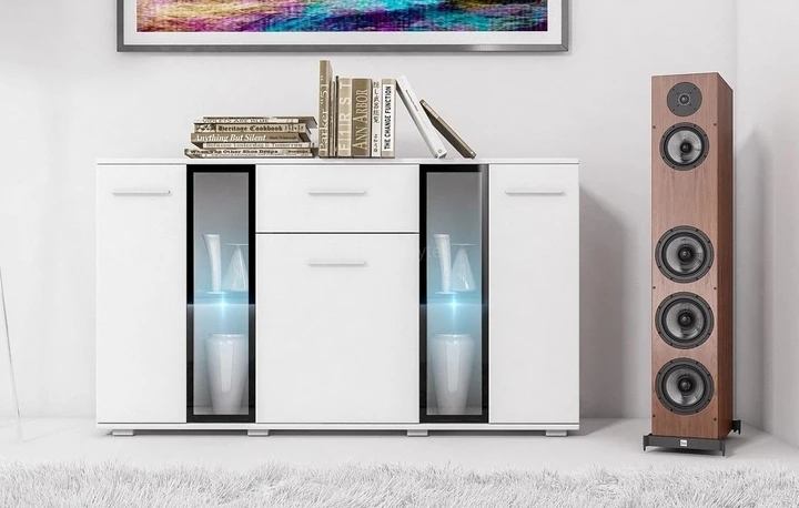 CAROL biela komoda do obývacej izby